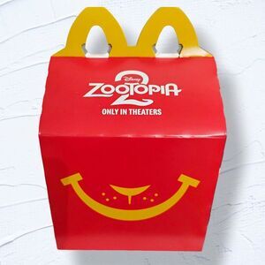 2025 Zootopia 2 McDonalds Happy Meal Box Empty Box Only